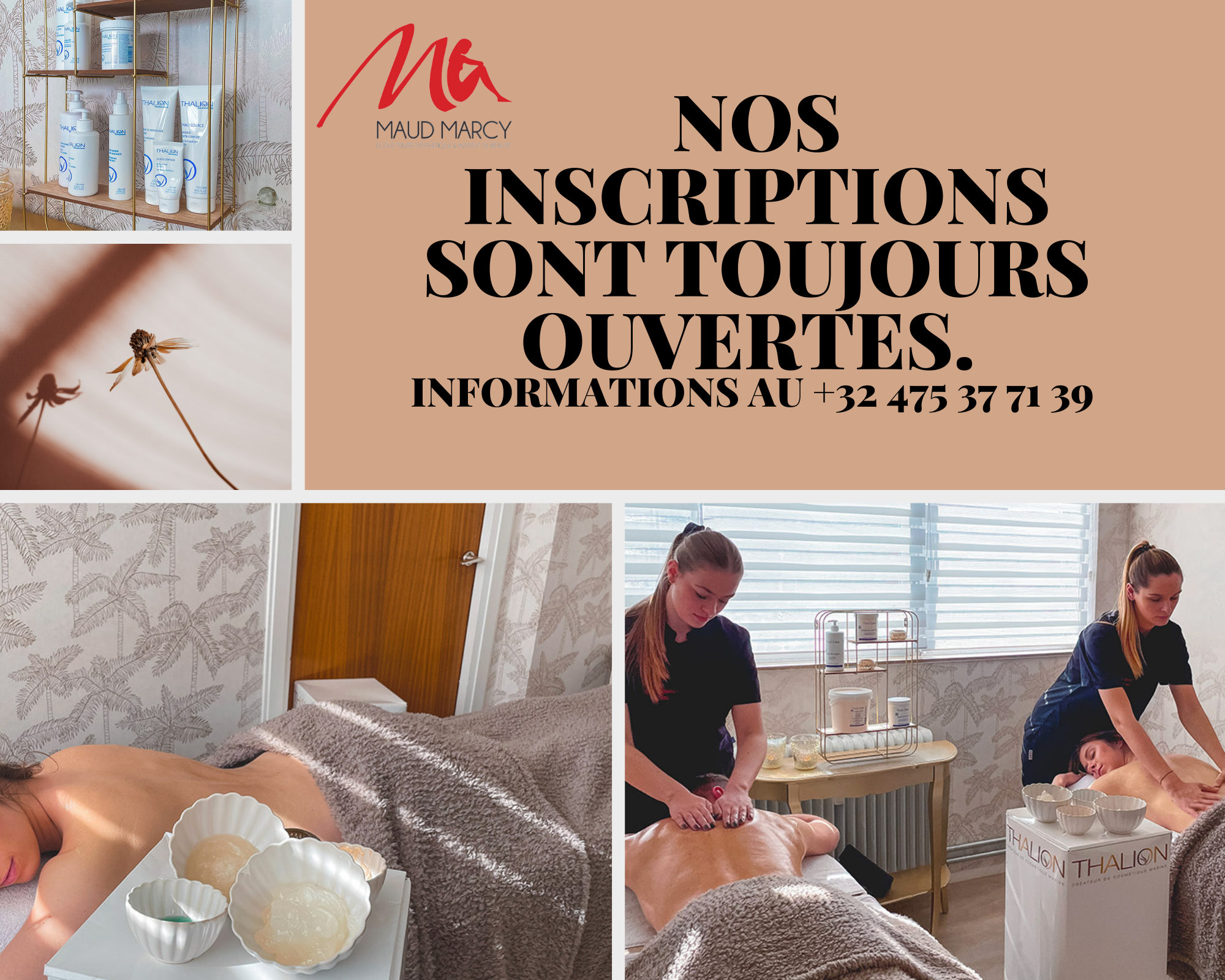 Nos inscriptions sont toujours ouvertes