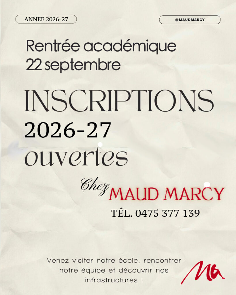 Inscriptions 2026-27 toujours ouvertes