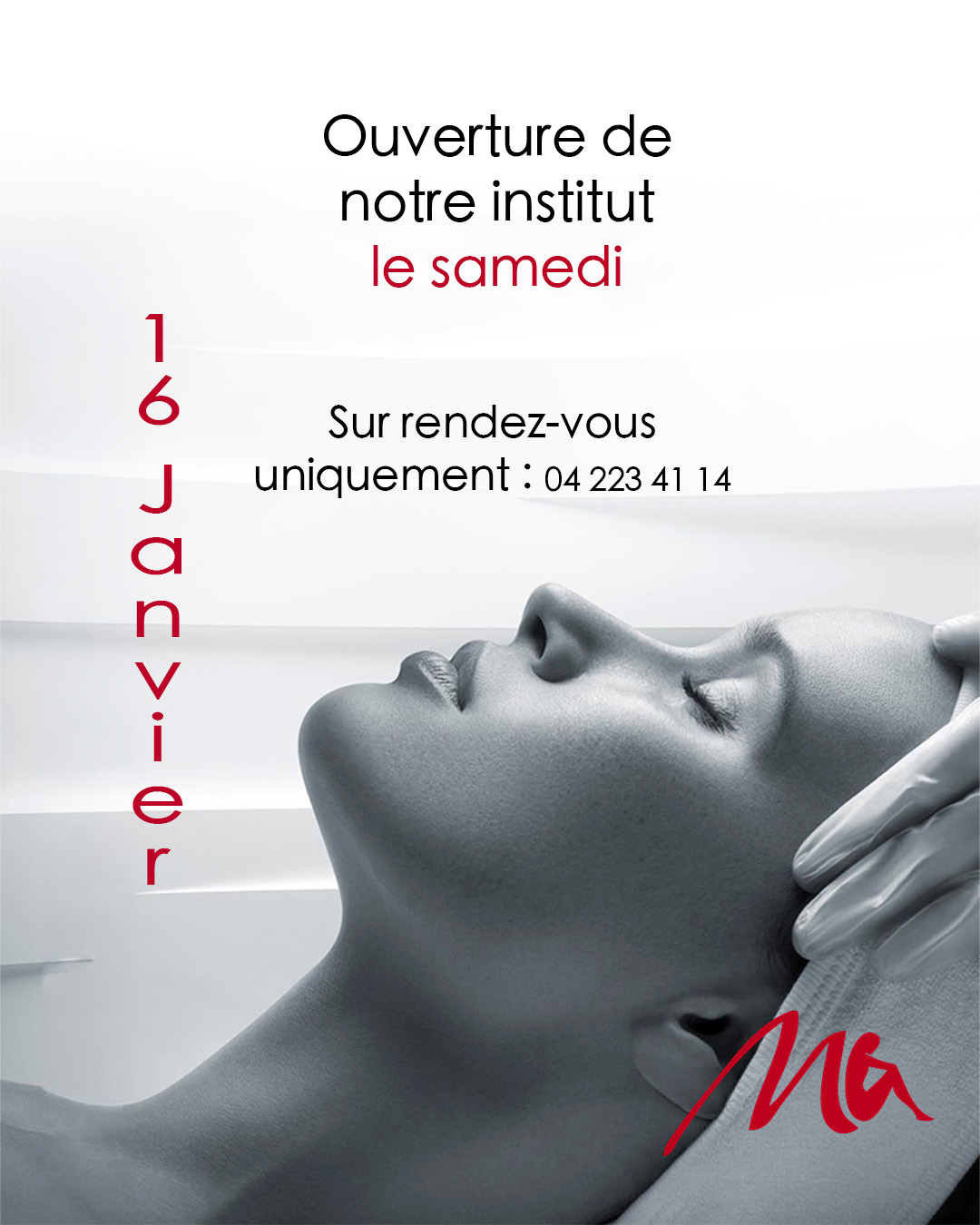 Ouverture de notre institut samedi 16 janvier de 9 à 16h