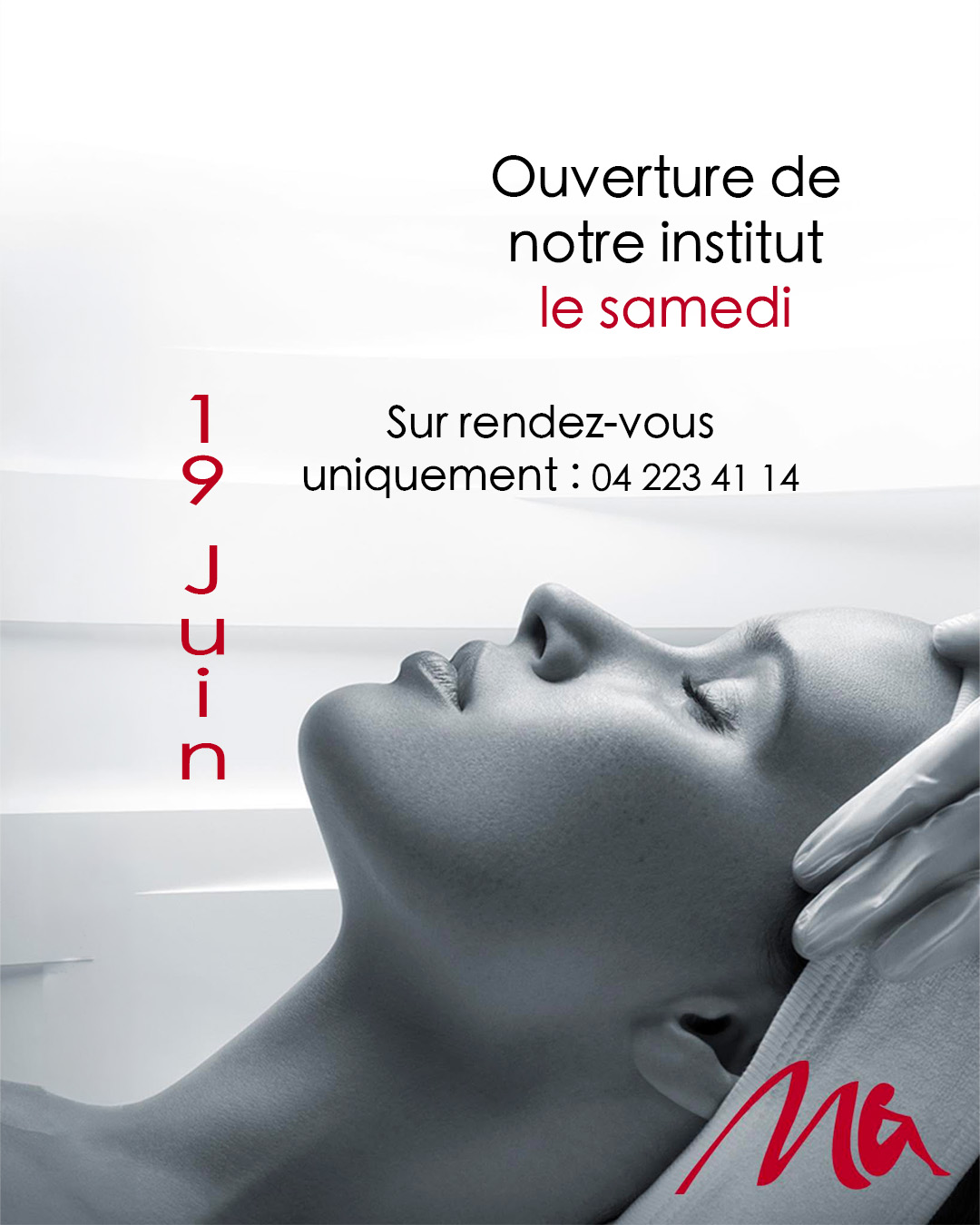 Ouverture de notre institut samedi 19 juin de 9 à 16h