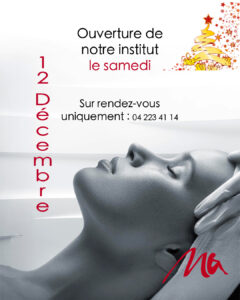 Ouverture de notre institut le samedi 12 décembre