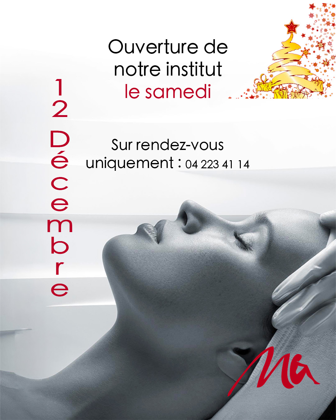 Ouverture de notre institut le samedi 12 décembre